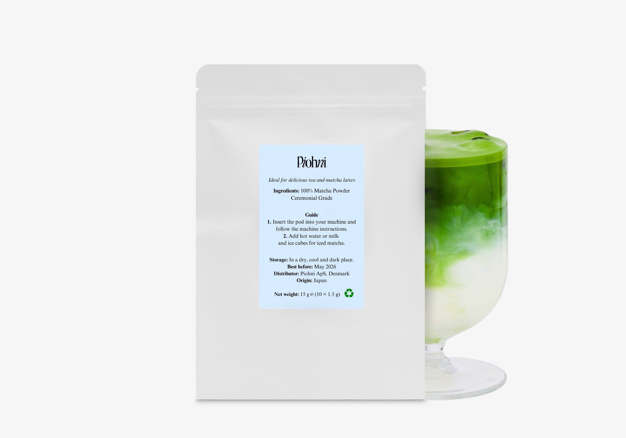 Piohni Matcha Pods – Nespresso® Compatible (10 pcs)